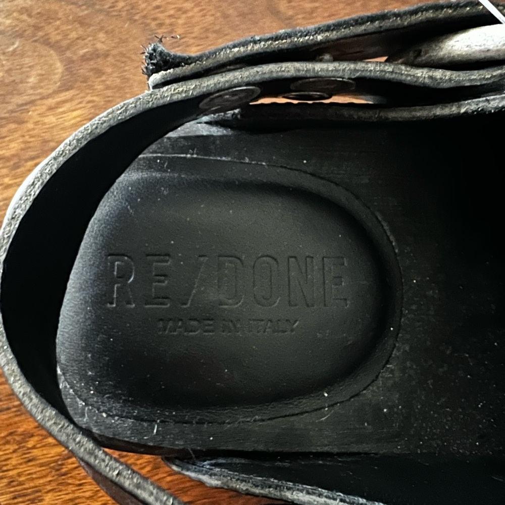Re/done 70s Studded Leather Slingback Clogs - Picture 6 of 6
